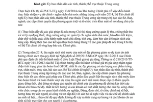 Công văn 13019/BTC-NSNN điều hành tài chính ngân sách nhà nước tháng cuối 2014