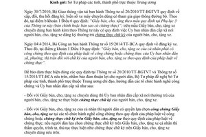 Công văn 3956/BTP-HTQTCT chứng thực chữ ký trong giấy bán cho tặng xe cá nhân xe chuyên dùng