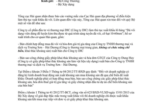 Công văn 11526/TCHQ-GSQL năm 2014 về điều kiện làm thủ tục xuất khẩu đá vôi