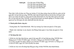 Công văn 1282/GSQL-GQ2 2014 quản lý hải quan gia công nhập sản xuất xuất khẩu quyền kinh doanh