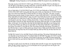 Công văn 1029/UBDT-CSDT năm 2014 ưu đãi giáo viên công tác xã vùng đặc biệt khó khăn