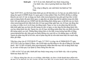 Công văn 16752/QLD-ĐK 2014 đăng ký lưu hành thuốc chứa hoạt chất metoclopramid