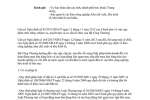 Công văn 9645/BCT-KH 2014 hướng dẫn cấp Giấy phép kinh doanh mua bán hàng hóa