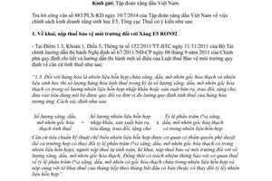 Công văn 3727/TCT-CS 2014 giải đáp vướng mắc về thuế bảo vệ môi trường