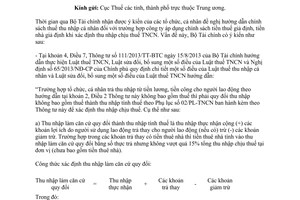 Công văn 12495/BTC-TCT 2014 thuế thu nhập cá nhân đối với tiền thuế giả định tiền nhà giả định