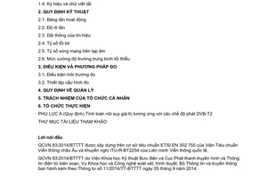 Quy chuẩn kỹ thuật quốc gia QCVN83:2014/BTTTT về chất lượng tín hiệu truyền hình số mặt đất DVB-T2 tại điểm thu