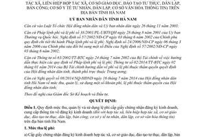 Quyết định 43/2014/QĐ-UBND thu quản lý sử dụng lệ phí cấp giấy chứng nhận đăng ký kinh doanh Hà Nam