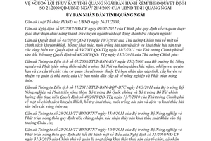 Quyết định 51/2014/QĐ-UBND sửa đổi 21/2009/QĐ-UBND Chi cục Khai thác Bảo vệ nguồn lợi thủy sản Quảng Ngãi