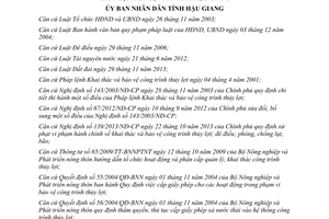 Quyết định 29/2014/QĐ-UBND quản lý khai thác bảo vệ công trình thủy lợi Hậu Giang