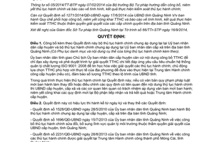 Quyết định 2295/QĐ-UBND thủ tục hành chính thuộc thẩm quyền giải quyết ủy ban nhân dân Quảng Ninh 2014