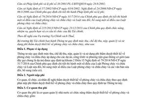 Thông tư 150/2014/TT-BTC chế độ thu nộp quản lý sử dụng phí thẩm duyệt thiết kế phòng cháy chữa cháy
