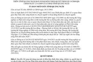 Quyết định 52/2014/QĐ-UBND sửa đổi 19/2009/QĐ-UBND Chi cục Phát triển nông thôn Quảng Ngãi