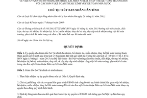 Quyết định 2031/QĐ-UBND 2014 ủy quyền bổ nhiệm miễn nhiệm thay thế kế toán nhà nước Thừa Thiên Huế