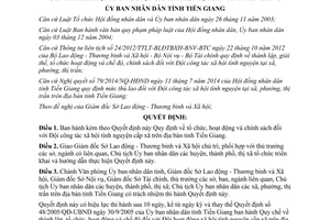 Quyết định 33/2014/QĐ-UBND tổ chức chính sách Đội công tác xã hội tình nguyện cấp xã Tiền Giang