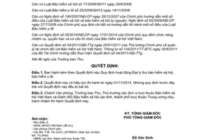 Quyết định 999/QĐ-BHXH 2014 hoạt động Đại lý thu bảo hiểm xã hội bảo hiểm y tế