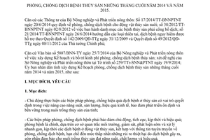 Kế hoạch 47/KH-UBND phòng chống dịch bệnh thủy sản những tháng cuối năm Thái Bình 2015 2014