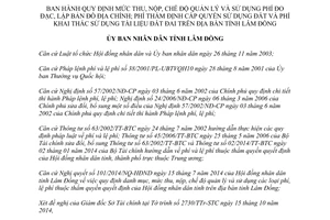 Quyết định 40/2014/QĐ-UBND mức thu nộp quản lý Phí đo đạc cấp quyền sử dụng đất Lâm Đồng