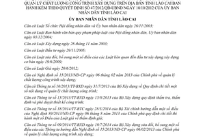 Quyết định 61/2014/QĐ-UBND sửa đổi quản lý quy hoạch đầu tư xây dựng công trình Lào Cai 47/2012/QĐ-UBND