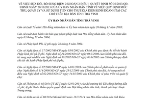 Quyết định 23/2014/QĐ-UBND sửa đổi 39/2013/QĐ- UBND thu quản lý tiền cho thuê địa điểm kinh doanh chợ Trà Vinh