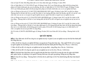 Quyết định 38/2014/QĐ-UBND mức chi hỗ trợ cai nghiện ma tuý quản lý sau cai nghiện ma tuý Đà Nẵng