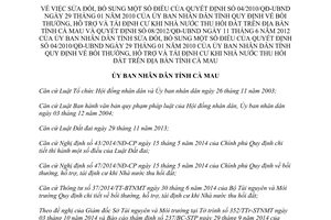 Quyết định 25/2014/QĐ-UBND sửa đổi bồi thường hỗ trợ tái định cư khi thu hồi đất Cà Mau