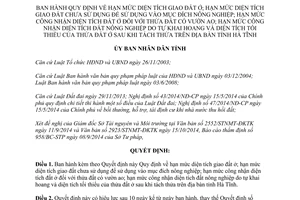 Quyết định 72/2014/QĐ-UBND hạn mức diện tích giao đất ở đất chưa sử dụng thửa đất ở sau khi tách Hà Tĩnh