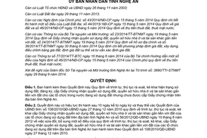 Quyết định 81/2014/QĐ-UBND kê khai hiện trạng đăng ký cấp Giấy chứng nhận quyền sử dụng đất Nghệ An