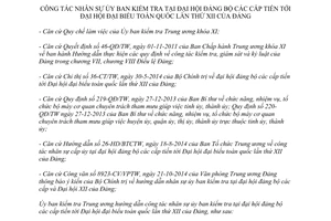 Hướng dẫn 11-HD/UBKTTW năm 2014 công tác nhân sự ủy ban kiểm tra đại hội đảng bộ các cấp