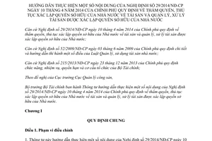 Thông tư 159/2014/TT-BTC hướng dẫn 29/2014/NĐ-CP thủ tục xác lập quyền sở hữu của Nhà nước