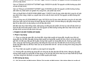 Hướng dẫn 776/HD-TNMT 2014 thực hiện trích lục bản đồ địa chính và trích đo địa chính Long An