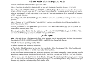 Quyết định 56/2014/QĐ-UBND sửa đổi dạy học thêm Quảng Ngãi 51/2012/QĐ-UBND