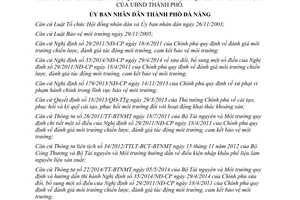 Quyết định 39/2014/QĐ-UBND sửa đổi 23/2010/QĐ-UBND Quy định bảo vệ môi trường Đà Nẵng