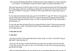 Kế hoạch 3408/KH-UBND 2014 xây dựng thí điểm Chính quyền Công sở thân thiện vì nhân dân Bình Dương