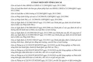 Quyết định 59/2014/QĐ-UBND bảo vệ môi trường hoạt động chăn nuôi giết mổ gia súc gia cầm Lào Cai