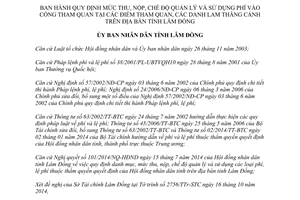 Quyết định 52/2014/QĐ-UBND thu nộp quản lý sử dụng phí vào cổng tham quan Lâm Đồng