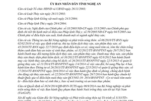 Quyết định 83/2014/QĐ-UBND quản lý giống vùng nuôi cơ sở nuôi tôm Nghệ An