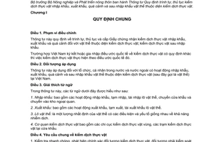 Thông tư 33/2014/TT-BNNPTNT thủ tục kiểm dịch thực vật nhập xuất khẩu quá cảnh