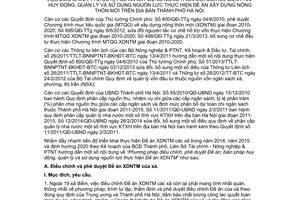 Hướng dẫn 6375/HD-LS 2014 điều chỉnh xây dựng nông thôn mới xã Hà Nội