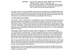 Công văn 7509/SXD-QLKT 2014 chi phí nhân công chi phí máy thi công theo giá nhân công thị trường