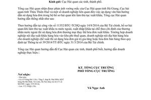 Công văn 11910/TCHQ-GSQL năm 2014 sử dụng hóa đơn trong bộ hồ sơ hải quan làm thủ tục xuất khẩu