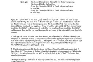 Công văn 3806/BHXH-CSYT 2014 hướng dẫn giám định thanh toán chi phí điều trị Viêm gan C