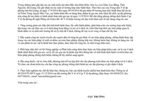 Công văn 1160/DP-DT năm 2014 tăng cường công tác phòng chống bệnh than