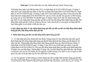 Công văn 15286/BTC-QLCS 2014 hướng dẫn trình tự thủ tục thẩm định giá đất