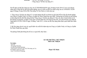 Công văn 8397/VPCP-KTTH 2014 xử lý khoản chậm nộp Quỹ Hỗ trợ sắp xếp doanh nghiệp