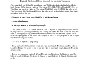 Công văn 4032/BHXH-PC 2014 hướng dẫn tham gia tố tụng dân sự thi hành án dân sự Bảo hiểm xã hội