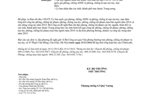 Công văn 3737/BCA-C41 phòng chống tội phạm ma túy mua bán người 2014