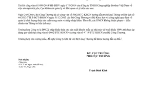 Công văn 1418/GSQL-GQ2 2014 nhập khẩu thép làm khuôn mẫu