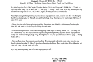 Công văn 10666/BCT-XNK năm 2014 thực hiện 4582/BCT-XNK tháo gỡ khó khăn doanh nghiệp nhập khẩu ô tô