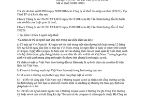Công văn 9170/CT-TTHT năm 2014 thuế thu nhập cá nhân Cục thuế thành phố Hồ Chí Minh