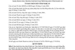 Quyết định 86/2014/QĐ-UBND công tác tiếp công dân giải quyết khiếu nại tố cáo Nghệ An